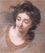 VIGEE-LEBRUN, Elisabeth Woman's Head iy oil